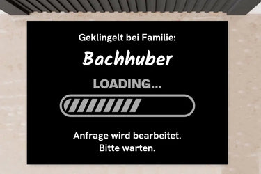 Lustige Fußmatte - Ladebalken